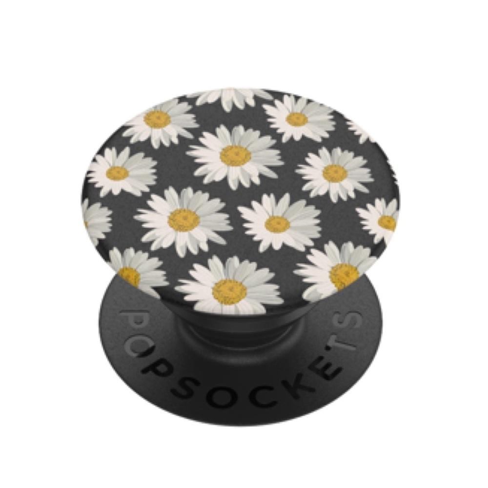 POPSOCKETS PopGrip Cell Phone Grip and Stand with Swappable Top, Daisies, 800387